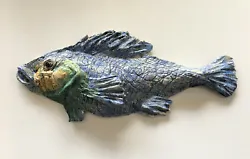 Buy Mary Wyatt (Suffolk Ceramics Artist) Wall Hanging Fish • 55£