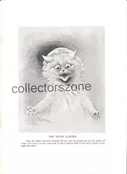 Buy Louis Wain Book Print Cat Young Lawyer Taken From The 1910 Annual 9 X 7 Inches • 22£