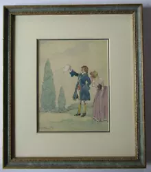 Buy Antique A S FORREST Listed Illustration Watercolour Painting Signed Framed • 25£
