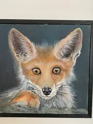 Buy Fox  Cub Badger,Portrait  OIL  On CANVAS  Wildllife Art By David Tarrant • 120£