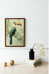 Buy Tropical Toucan Art Print Colourful Living Room Picture Luxury Quality Wall Gift • 3.49£
