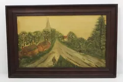 Buy Oil Painting Village Scene By Thomas Henry Robert Belchem (1891-1946) 20 X 12  • 44.95£