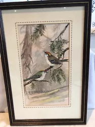 Buy Original Watercolour By Margeret Wheeler - Firecrests Of Aberhirant Forest - Orn • 70.91£