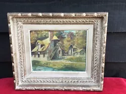 Buy Antique Oil Painting On Canvas, Queen's Hamlet, Trianon, Versailles, Signed • 89£