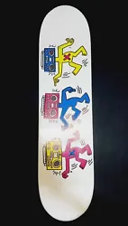 Buy Keith Haring Acrylic Painting  Handmade  Skey Signed Collectible. • 543.37£