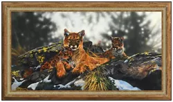 Buy Janene Grende Original Oil Painting On Board Signed Nature Cat Large Framed Art • 3,697.29£