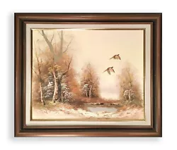 Buy T. Cooper - Original Vintage Oil On Canvas - Pheasants In Woodland - Framed • 85£