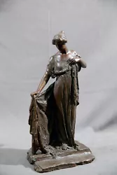 Buy Antique Bronze 19th Century Standing Lady Sculpture Bessie Potter Vonnoh • 11,812.42£