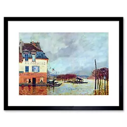 Buy Painting Alfred Sisley Flood Port Manly Old Master Framed Print 12x16 Inch • 24.99£