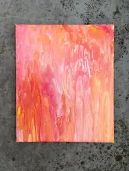Buy Original Acrylic Paint Pour Abstract Artwork On Canvas 12” X 10” • 4.95£