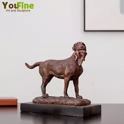 Buy Bronze Hunting Dog Statue Dog Hound Bronze Sculpture For Home Indoor Decor Craft • 350£