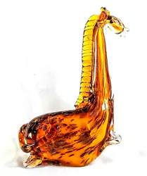 Buy Vintage Murano Glass Giraffe Sculpture With Copper Adventurine • 82.68£