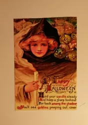 Buy Vintage Witch Sideshow 🕯 Antique Halloween Print Picture Collectable Art Photo  • 1.48£