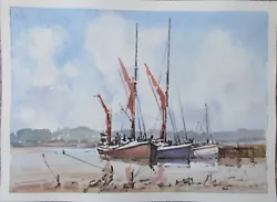 Buy High Cloud At Pin Mill. Original Watercolour Painting • 20£