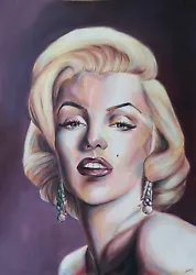 Buy Marilyn Monroe A2 Acrylic Painting Mixed Media Paper 42X59cm Original Norma Jean • 130£