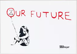 Buy Mrs. Banksy Our Future Extinction Rebellion Signed Spray Paint PRINT • 171.66£