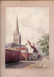 Buy Norwich Cathedral Water Colour Painting - William Bennett 1948 - War Artist • 1,500£