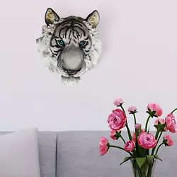 Buy Nordic 3D Tiger Head Statue Wall Mounted Farmhouse Wall Decor Sculpture • 30.80£