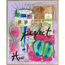Buy Perfectly Imperfect Original Art Mixed Media Acrylic And Collage Painting • 57.19£