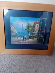 Buy Vintage Burnett Style Impressionist Oil Painting Paris Street Scene • 49.99£