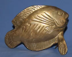 Buy Hand Made Solid Brass Fish Statuette • 94.98£