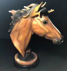 Buy Vintage Realistic Horse Head Bust Matte Finish Resin 14  Equestrian Sculpture • 41.46£