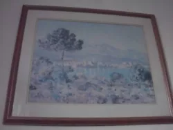 Buy CLAUDE MONET LARGE FRAMED LIMITED-EDITION PRINT PAINTING 1888  ANTIBES  68x82 Cm • 58£