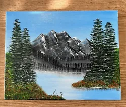 Buy Original Oil Painting On Canvas 11x14 Signed And Dated Bob Ross Style • 20.72£