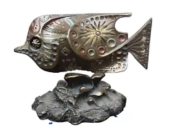 Buy Original Giovanni Schoeman Fish Mid Century Cold Cast Bronze Metal Sculpture • 259.99£