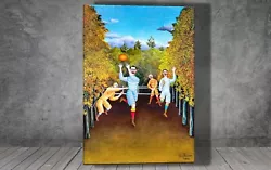Buy Henri Rousseau The Football Players  WALL CANVAS PAINTING ART PRINT POSTER 1835 • 3.96£
