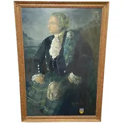 Buy Huge Portrait Oil Painting Diplomat Sir Leslie Fielding Scottish Tartan Dress • 5,000£