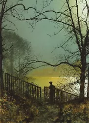 Buy JOHN ATKINSON GRIMSHAW CANVAS PICTURE PRINT WALL ART - Roundhay Park Lake • 17.95£