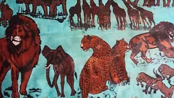 Buy Safari Jungle Lions Elephants Giraffes Oil On Canvas • 34£