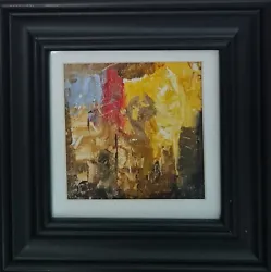 Buy Original Mario Mendoza Oil Canvas Daily Abstract Painting Framed Art New Decor • 125£