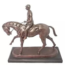 Buy  Bronze Horse And Rider Pierre-Jules Mêne Reproduction 17  X 16  • 65.32£