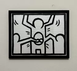 Buy KEITH HARING Signed Painting - Pop Shop - Untitled - 1985 • 724.63£