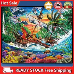 Buy Paint By Numbers Kit DIY Boat Oil Art Picture Craft Home Wall Decor (H1862) • 6.23£