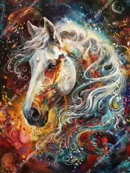 Buy 20 Piece Bundle Of Canvas Design Horse Painting - Digital Art - Wall Art - Print • 9.91£
