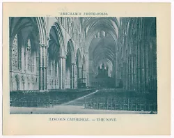 Buy Lincoln Cathedral The Nave Antique Print Picture Victorian 1900 BPF#992 • 2.99£