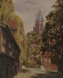 Buy Clearance Sale To Collect Painting City View Rolf Tietze Berlin 1894 - 1969 • 266.94£
