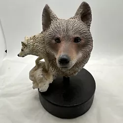 Buy Season Of The Wolf Sculpture By Rick Cain 1896-96 No.211  Plack On Bottom Signed • 41.44£