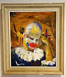 Buy Vintage Aryclic Clown Art Work - In Frame • 35.78£