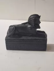 Buy Vintage Egyptian Great Sphinx Of Giza Black Granite Stone Statue  4.5”x 5 • 69.33£