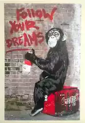 Buy Mr. Brainwash   Follow Your Dreams   Authentic Lithograph Print Pop Art Poster • 1,194.98£