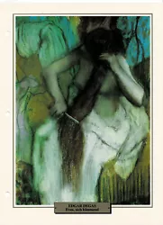 Buy Woman Combing Her Hair - Edgar Degas - Info Card • 0.86£