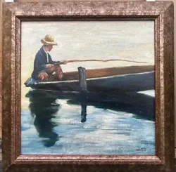 Buy 1920’s ST IVES CORNISH IMPRESSIONIST OIL PAINTING OF FISHERMAN Signed.  H.S.T  ? • 600£