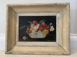 Buy Antique Still Life Floral Oil On Canvas Painting, Guillaume Fernand, France 1948 • 144£