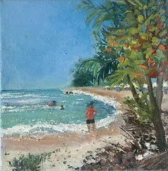 Buy Beach Scene Seascape Original • 12£