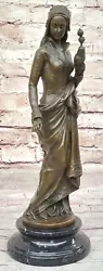 Buy Carrier Liberated Maiden Bronze Sculpture Hot Cast Figurine Art Detailed Sale • 333.73£