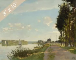 Buy 1800s Claude Monet Landscape Painting Giclee Print 8x10 On Fine Art Paper • 14.17£